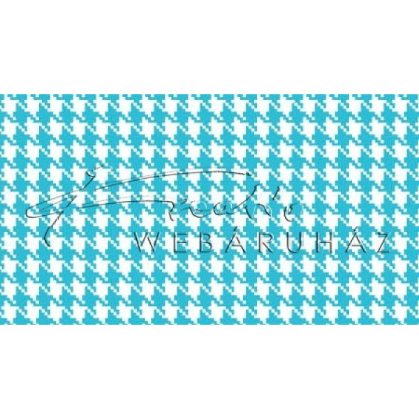 Happy Papír kétoldalas - Világoskék-fehér, mini Pepita kocka mintás karton 29,5x20cm, 1 lap