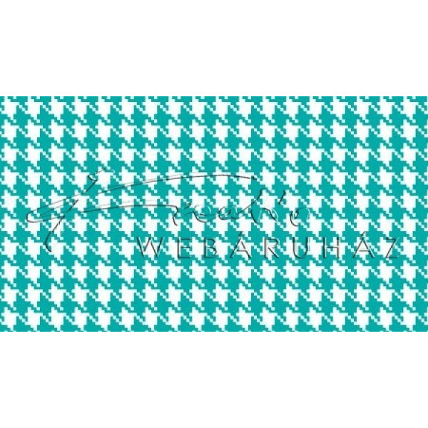 Happy Papír kétoldalas - Türkizkék-fehér, mini Pepita kocka mintás karton 29,5x20cm, 1 lap Happy Papír kétoldalas - Türkizkék-fehér, mini Pepita kocka mintás karton 29,5x20cm, 1 lap