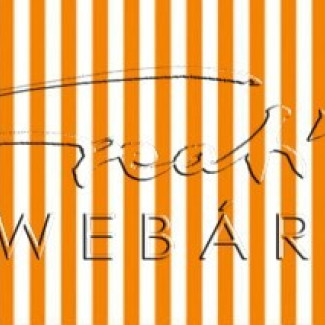 Happy Papír kétoldalas - Narancs, csíkos karton, 29,5x20cm, 1 lap