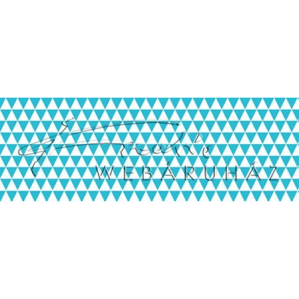 Happy Papír kétoldalas - világoskék, geometrikus háromszögek mintás karton 29,5x20cm, 1 lap Happy Papír kétoldalas - világoskék, geometrikus háromszögek mintás karton 29,5x20cm, 1 lap