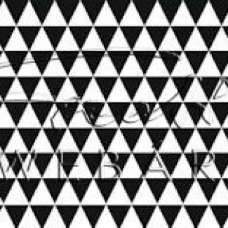 Happy Papír kétoldalas - Fekete-fehér, geometrikus háromszögek mintás karton 29,5x20cm, 1 lap