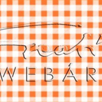 Happy Papír kétoldalas - Kockás, narancs színű karton, 29,5x20cm, 1 lap