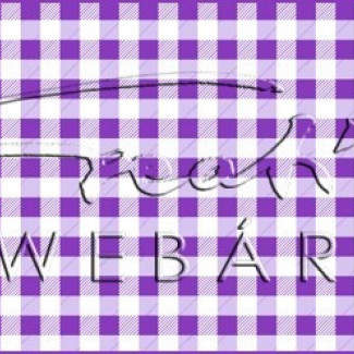 Happy Papír kétoldalas - Kockás, orgona lila karton, 29,5x20cm, 1 lap