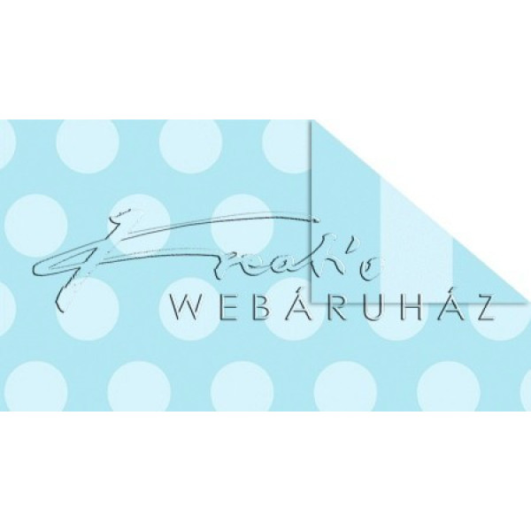 Happy Papír kétoldalas - Halványkék Polka pöttyös és csíkos mintás karton, A4, 1 lap Happy Papír kétoldalas - Halványkék Polka pöttyös és csíkos mintás karton, A4, 1 lap