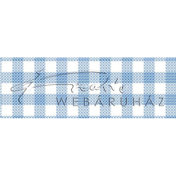 Happy Papír kétoldalas - "Kockás terítő", kék nagykocka mintás karton, 29,5x20cm, 1 lap