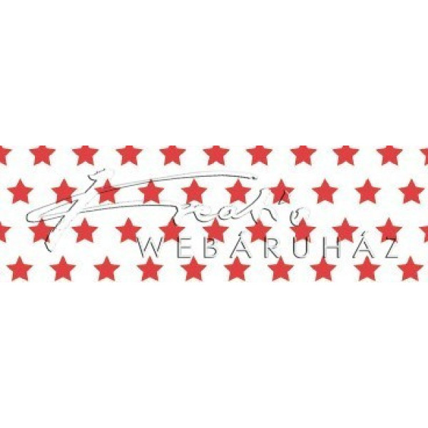 Happy Papír kétoldalas - Piros csillagos karton, apró csillag mintával 29,5x20cm, 1 lap Happy Papír kétoldalas - Piros csillagos karton, apró csillag mintával 29,5x20cm, 1 lap