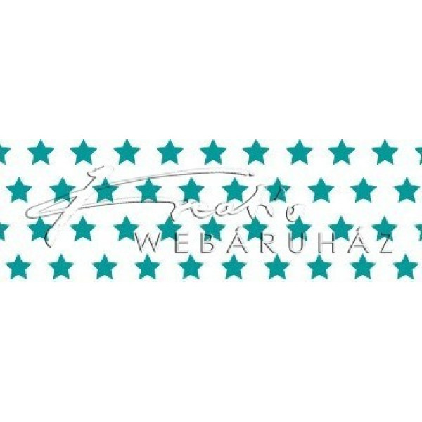 Happy Papír kétoldalas - Türkizkék csillagos karton, apró csillag mintával 29,5x20cm, 1 lap - Kifutó termék