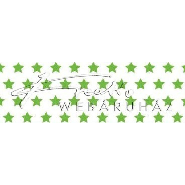 Happy Papír kétoldalas - Zöld csillagos karton, apró csillag mintával 29,5x20cm, 1 lap