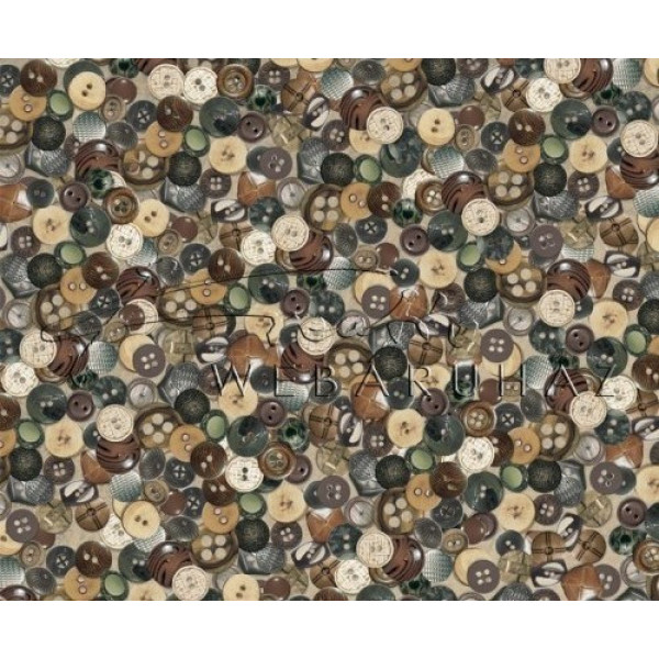 Kétoldalas mintás karton - Gombok, a Nagyi gombjai, mintás, Karton 1 lap