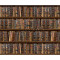 Kétoldalas mintás karton - Könyvtár mintás, kétoldalas színes karton, 1 lap