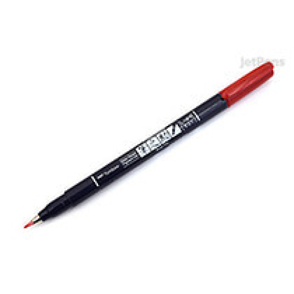 Tombow Fudenosuke ecsetfilc - kemény, piros