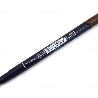 Tombow Fudenosuke ecsetfilc - kemény, barna