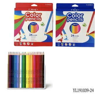 Színesceruza YALONG 24db Hatszögletű színesceruza készlet