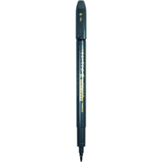 Zebra Ecsetfilc - Vékony - Szürke tolltest, fekete tinta