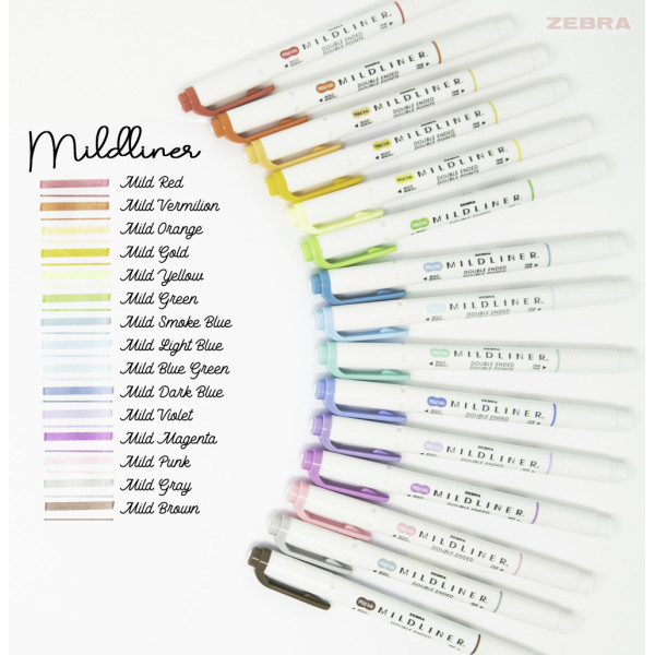 Zebra Mildliner Szövegkiemelő Szett - Kétvégű - 15 db-os készlet Zebra Mildliner Szövegkiemelő Szett - Kétvégű - 15 db-os készlet