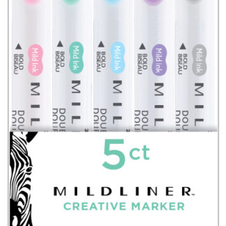 Zebra Mildliner Szövegkiemelő Szett - Kedvencek - 5 db-os készlet