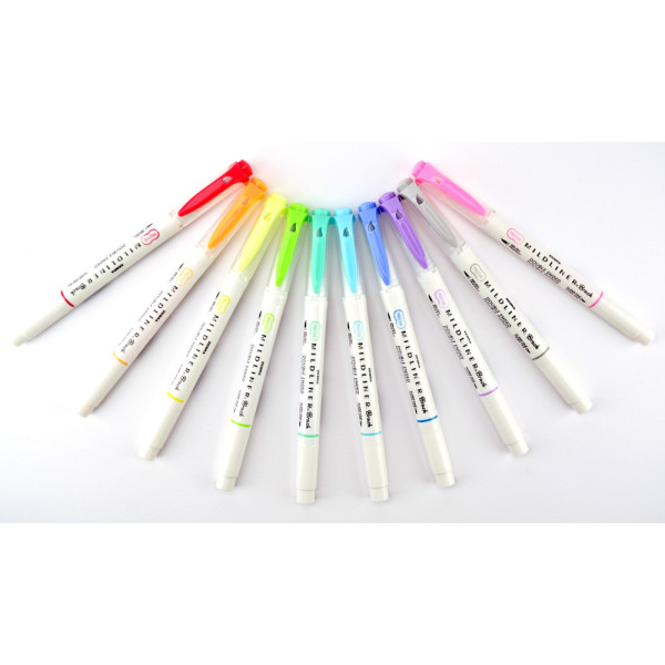 Zebra Mildliner Szövegkiemelő Szett - Kétvégű - 10 db-os készlet (Fluoreszkáló és Cool együtt) Zebra Mildliner Szövegkiemelő Szett - Kétvégű - 10 db-os készlet (Fluoreszkáló és Cool együtt)