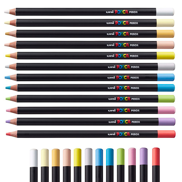 UNI POSCA KPE-200 36 db-os Olajbázisú Színesceruza készlet