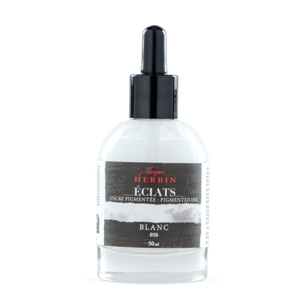 Akvarell művésztinta, 50 ml - Jacques Herbin Éclats Fine Art Ink - Fehér