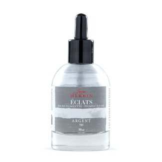 Akvarell művésztinta, 50 ml - Jacques Herbin Éclats Fine Art Ink - Ezüst