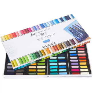 SENNELIER PORPASZTELL KRÉTAKÉSZLET, 80 DB  1/2 MÉRET- TÁJKÉP (PLEIN AIR)