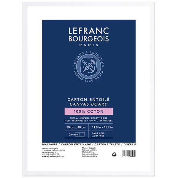 Lefranc Bourgeois kasírozott festővászon - 30x40 cm