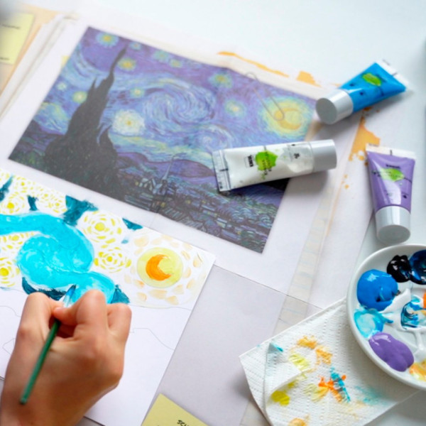 KREUL Van Gogh Festőkészlet Gyerekeknek Master Forger Box Starry Night