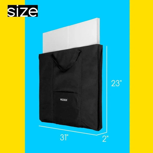 Portfolio táska, Nagyméretű - MEEDEN Studio Art Portfolio Case - Két rekeszes, egycipzáros - 78x58x5cm, Táskafüles, Nem vállszíjas