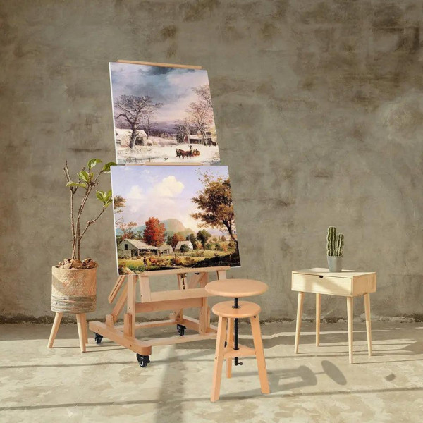 Festőállvány, műtermi - MEEDEN Deluxe többfunkciós festőállvány