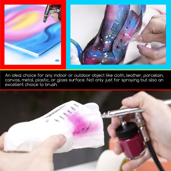 M-ART MEEDEN Airbrush festék készlet, 12 színű 30 ml M-ART MEEDEN Airbrush festék készlet, 12 színű 30 ml