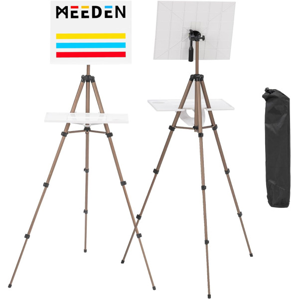 M-ART MEEDEN Professzionális, ultrakönnyű, tábori festőállvány, gyorsrögzítéssel, rögzíthető rajztáblával, 165 cm magas M-ART MEEDEN Professzionális, ultrakönnyű, tábori festőállvány, gyorsrögzítéssel, rögzíthető rajztáblával, 165 cm magas