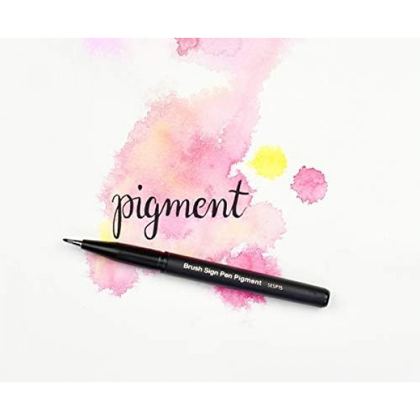 PENTEL BRUSH SIGN PEN-PIGMENTÁLT FEKETE