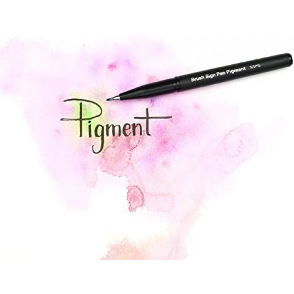PENTEL BRUSH SIGN PEN-PIGMENTÁLT FEKETE