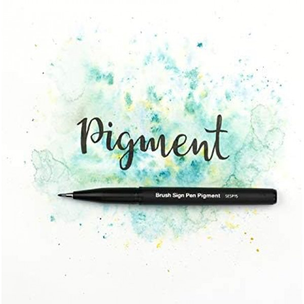 PENTEL BRUSH SIGN PEN-PIGMENTÁLT FEKETE
