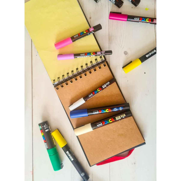 POSCA BLACKBOOK A5-48 LAP, HÁROM SZÍNŰ LAPPAL POSCA BLACKBOOK A5-48 LAP, HÁROM SZÍNŰ LAPPAL