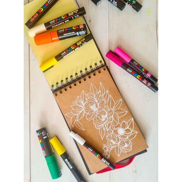 POSCA BLACKBOOK A5-48 LAP, HÁROM SZÍNŰ LAPPAL POSCA BLACKBOOK A5-48 LAP, HÁROM SZÍNŰ LAPPAL