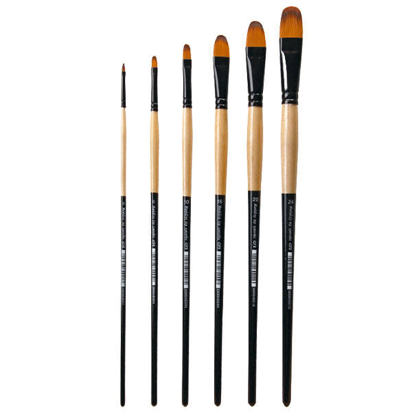 M42FR MUNKÁCSY SZINTETIKUS MACSKANYELV ECSET KÜLÖNBÖZŐ MÉRETEKBEN-2