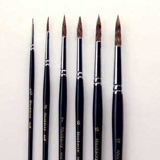 M66R MUNKÁCSY TŰHEGYŰ MÓKUSSZŐR ECSET KÜLÖNBÖZŐ MÉRETEKBEN-000