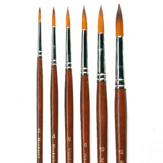 M875 MUNKÁCSY SZINTETIKUS KEREK ECSET KÜLÖNBÖZŐ MÉRETEKBEN-000