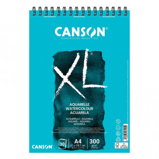 CANSON XL AQUARELLE AKVARELLTÖMB, 300 G, 30 LAP, A4
