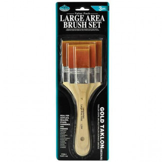 ROYAL & LANGNICKEL ECSETKÉSZLET, GOLD TAKLON SZINTETIKUS, OSZLATÓ, 3 DB-OS