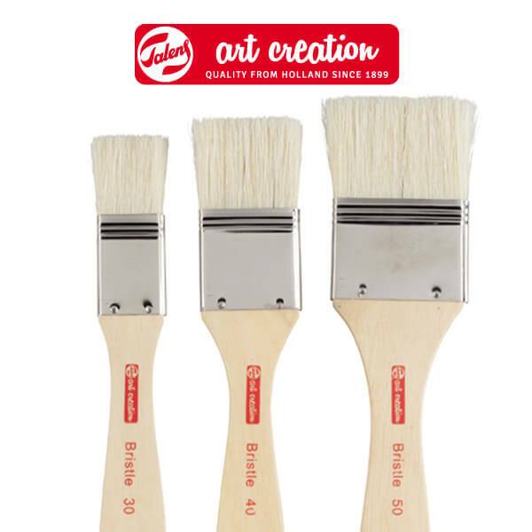 TALENS ART CREATION BRISTLE ECSETKÉSZLET - ALAPOZÓ/LAKKOZÓ SÖRTE, 3 DB, (30-40-50 MM)