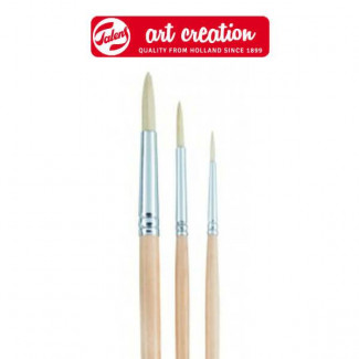TALENS ART CREATION BRISTLE ECSETKÉSZLET - KEREK, HEGYES SÖRTE, 3 DB (2-6-10)