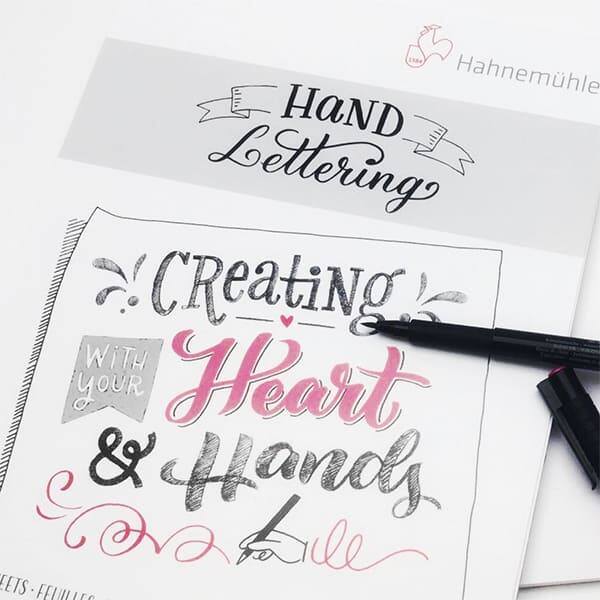 HAHNEMÜHLE HAND LETTERING RAJZ- ÉS VÁZLATTÖMB, 170 G, 25 LAP - A5 HAHNEMÜHLE HAND LETTERING RAJZ- ÉS VÁZLATTÖMB, 170 G, 25 LAP - A5