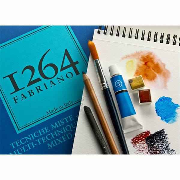 FABRIANO 1264 MIX MEDIA RAJZ- ÉS FESTŐTÖMB, 300 G - A4, FELÜL SPIRÁLOS