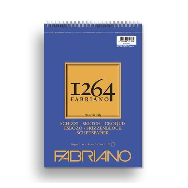 FABRIANO 1264 RAJZ- ÉS VÁZLATTÖMB, 90 G - A4, FELÜL SPIRÁLOS FABRIANO 1264 RAJZ- ÉS VÁZLATTÖMB, 90 G - A4, FELÜL SPIRÁLOS