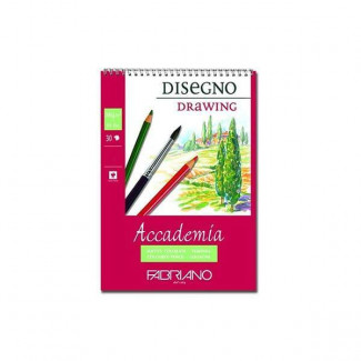 FABRIANO ACCADEMIA RAJZ- ÉS VÁZLATTÖMB, 200 G, KÜLÖNBÖZŐ MÉRETEKBEN 30 LAP - A4, SPIRÁLOS