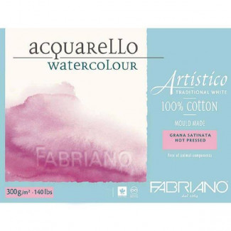 FABRIANO ARTISTICO AKVARELLTÖMB, 300 G, 30,5X45,5 CM, SIMA, 20 LAP
