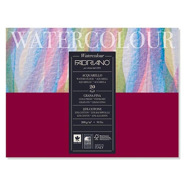 FABRIANO STÚDIÓ AKVARELLTÖMB, 200 G KÜLÖNBÖZŐ MÉRETEKBEN- 18X24 CM