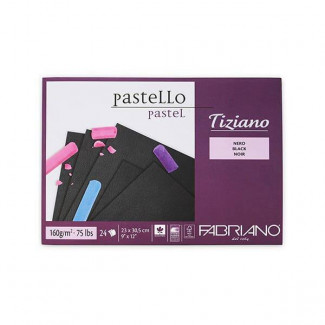 FABRIANO TIZIANO RAJZTÖMB, 160 G, 24 LAP - 23X30,5 CM, FEKETE